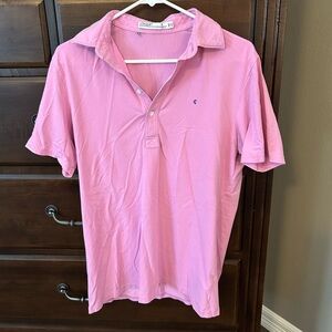 CRIQUET Men’s Polo pink- Size Medium.  CLASSIC PLAYERS SHIRT!